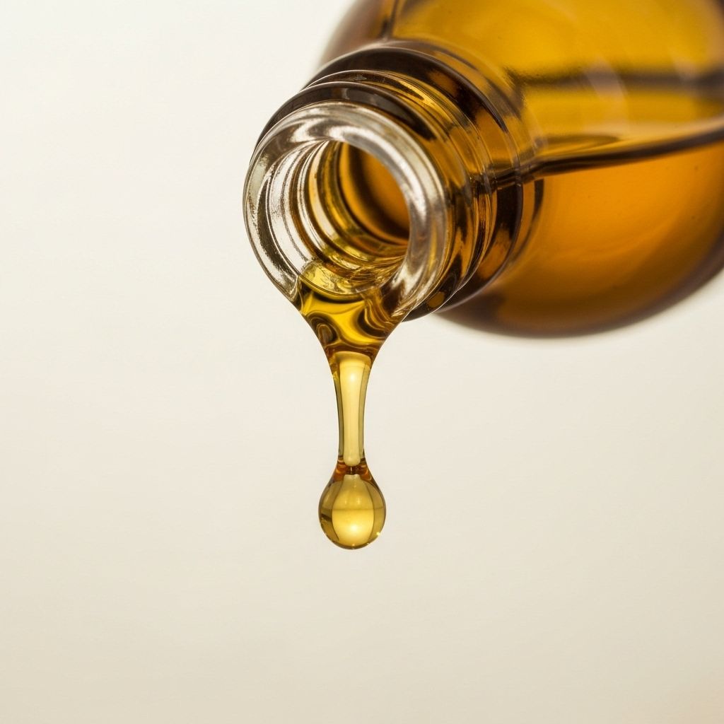 Essential oil being poured